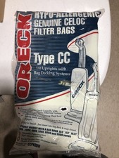 Pack of 8 Oreck XL Type CC Vacuum Cleaner Bags CCPK8DW NEW SEALED BAG