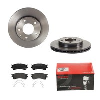 Brembo Bremsscheiben Ø258MM + BremsbelÄGe Vorne FÜR Mazda MX-6 626 IV Xedos 6