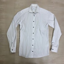 Eton Signature Twill Slim Fit Dress Shirt White Men Size 38 15 Small