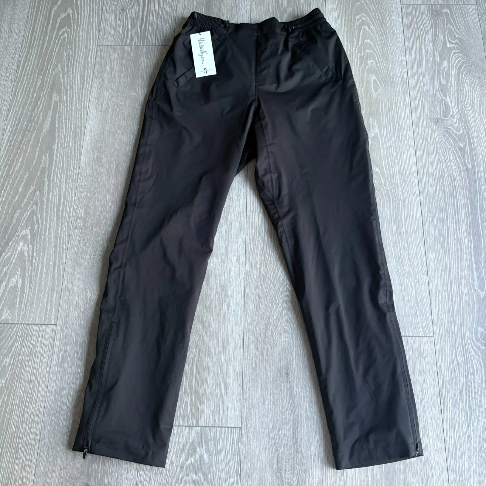 NWT Walter Hagen Womens Black Waterproof Performance 11 Golf Rain Pants Size S