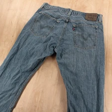 LEVI'S 527 low rise bootcut denim blue jeans 36x32 tag faded distressed y2k