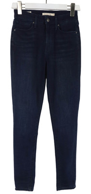 Levi's 721 High Rise Skinny Premium Big E Jeans Damen W27 Blau Stretchy