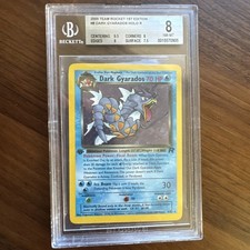 Pokemon Dark Gyarados Team Rocket 1st Edition Holo Rare #8 BGS 8 BGS NM-MT