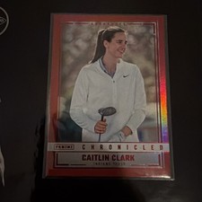 2025 Panini Caitlin Clark Chronicled #100 Red Holo Foil Snapshots Golf