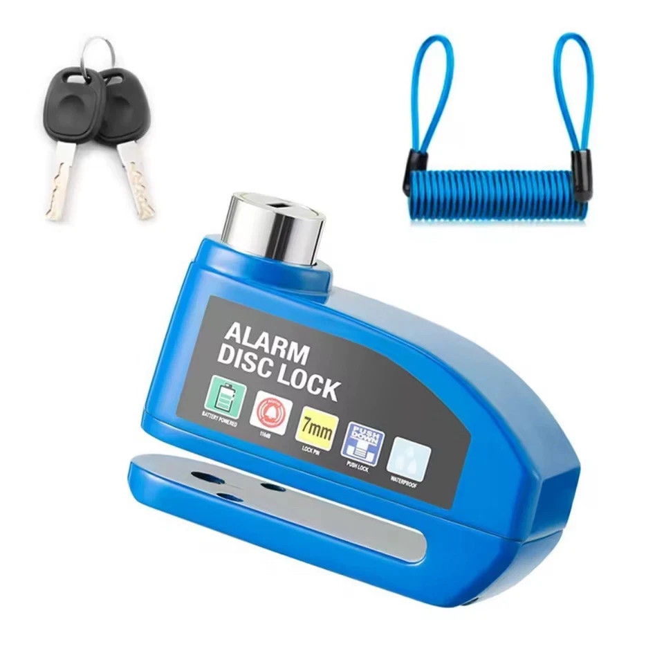 Blocca Disco Allarme Bloccadisco Sirena Antifurto Auto Moto Bici Scooter Sonoro - Miniatura 3