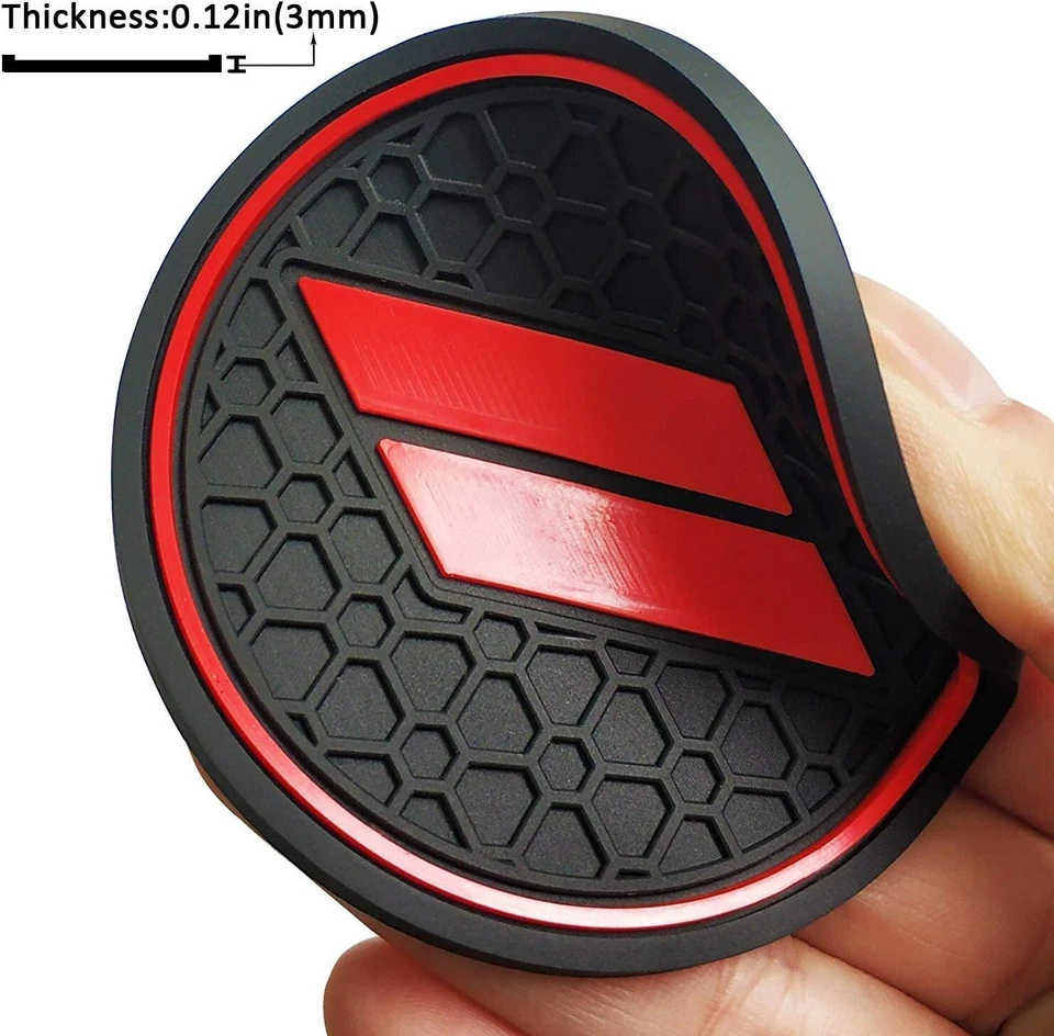 Anti-Dust Red Interior Mats Center Console Liners For Dodge Challenger 2015-2023 Foto 4 de 4
