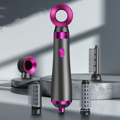 4-in-1 Hair Dryer Brush | Straightener | Modeling | Hair Styler | 4 Curler Head