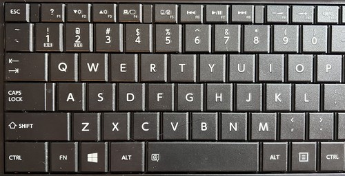 Toshiba Satellite C55-A | SINGLE REPLACEMENT LAPTOP KEYBOARD KEYS KEYCAPS - Afbeelding 5 van 6