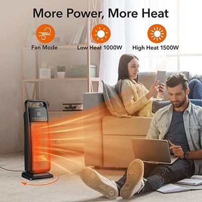 Trustech Electric Space Heater for Indoor Use, 1500W Fast-heating | eBay