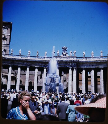 St. Peter's ROME Italy - 1950s Stereo realist slide #233