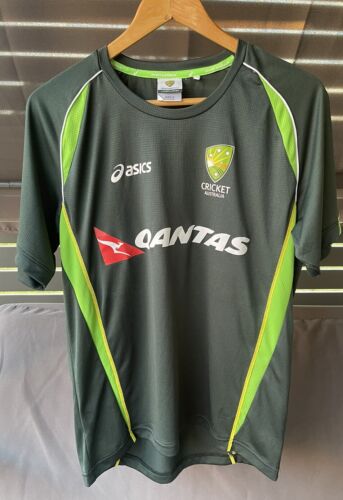 Official Cricket Australia Men’s Size Small ASICS Quantas Training Top - Picture 3 of 12