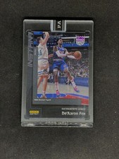Panini 22-Card NBA Restart Tipoff Collection LE 257 De'Aaron Fox 1 of 1 Black