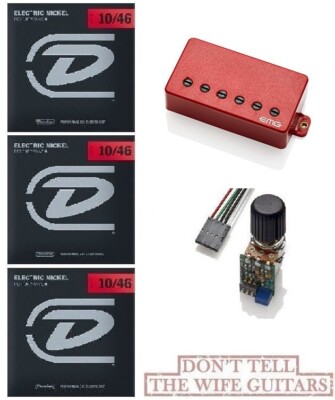EMG ALX Alexi Laiho HZ Red Black Screws ABQ Boost Halo Of Blood (3 STRINGS SETS)