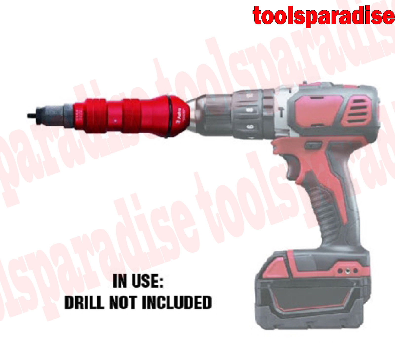 DRILL POWER Rivet Nut Setter Attachment RIVETER INSERT NUTSETTER Riv