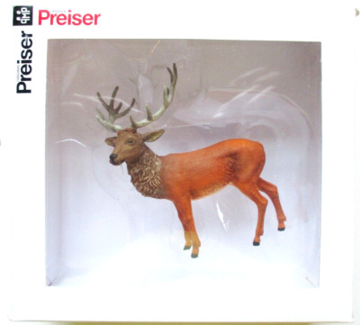 Preiser G 1:25 Scale 47700 Standing Stag Elk FIGURE with Large Rack 