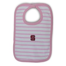 NC State Infant Stripe Knit Bib