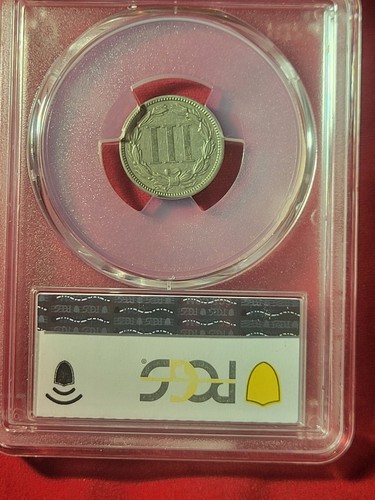 Piezas de níquel de 3 centavos 1883 Au-53 - Imagen 3 de 5