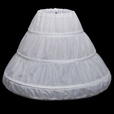 Drei Kreis Hoop Kinder Reifrock Blumenmädchen Kleid Hochzeit Zubehör Petticoat 
