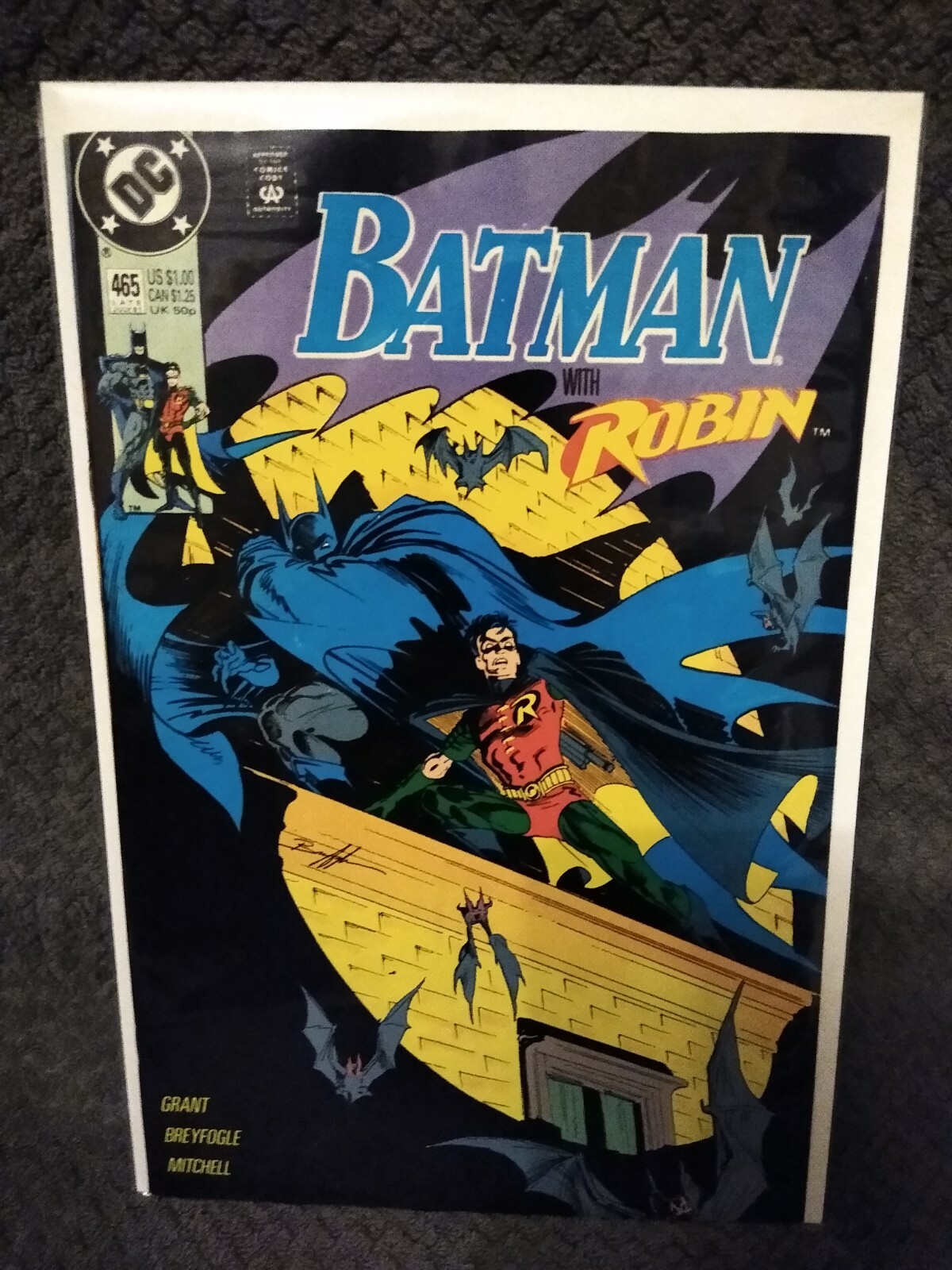 BATMAN #465 VF/NM 1991 DC Comics - Classic Breyfogle cover - Early Tim ...