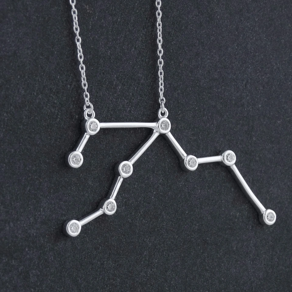 Collar Constelación Acuario - Plata de Ley 925 Estrellas Horóscopo Zodíaco  Foto 2 de 4