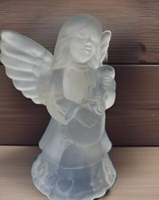 Angel Tapered Candle Holder, Frosted