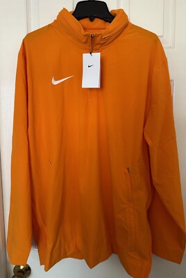 Nike Mens XL Long-Sleeve Woven Coach Jacket Tennessee Vols Orange DV6754-873 NEW