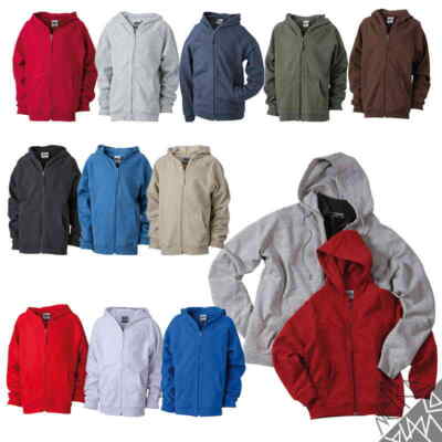 Kinder Sweat Hoodie - Größen XS - XXL, hochwertige Baumwolle, 11 Farben