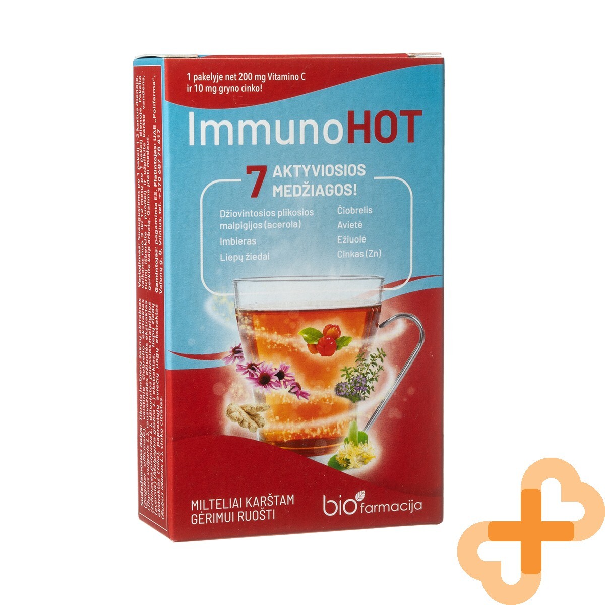 IMMUNOHOT 6 Sachets Immune System Support And Respiratory Tract Vitamins Mineral