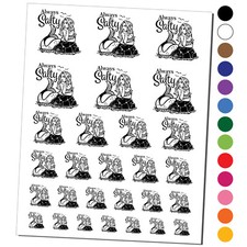 Always Salty Grumpy Beautiful Mermaid Temporary Tattoo Water Resistant Set