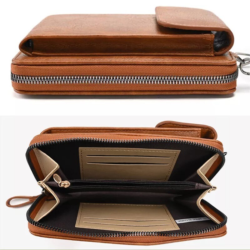 Women Pouch Mobile Phone Bag Leather Handbags Crossbody Purse Wallet