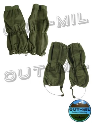 Ghette impermeabili antistrappo verde militare con cavetto acciaio