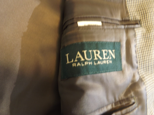 Lauren Ralph Lauren Men's Houndstooth Blazer Sz 46 R Sport Coat - Picture 6 of 8