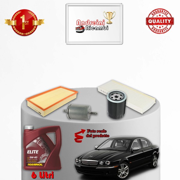 Kit Wartung 4 Filter Und ÖL Jaguar X-Type 2.5 V6 144KW 196PS Ab 2001-image