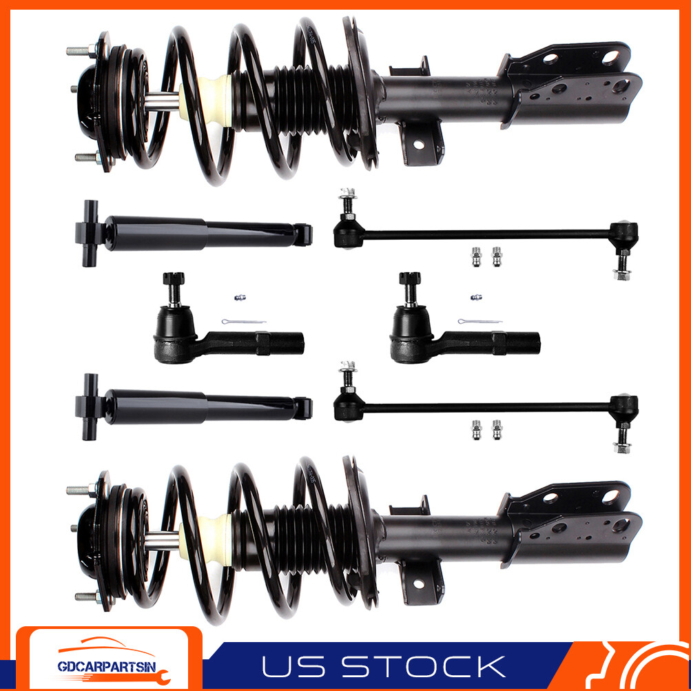 Enclave Traverse Acadia Outlook Front Rear Struts Sway Bar Links Tie Rods