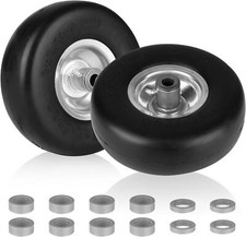 9x3,50-4" Pneumatico e Ruota Liscia per Rasaerba Flat Free con Cerchio per Commer...