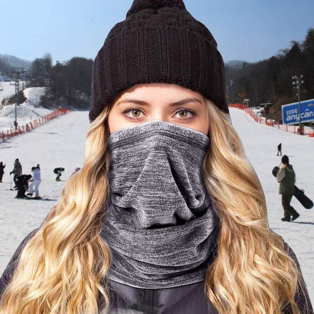 Trek Neck Gaiter Cold Weather Warm Comfy Scarf For Running, Skiing