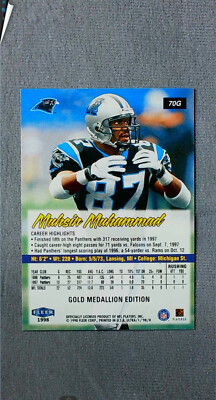 1998 Fleer Ultra Gold Medallion #70G Muhsin Muhammad Panthers | eBay