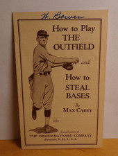 1920s Play Outfield-Steal Bases Max Carey HOF Baseball Pirates Draper-Maynard