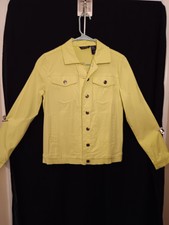 Yellow Life Style Button Up Women Jacket Small*