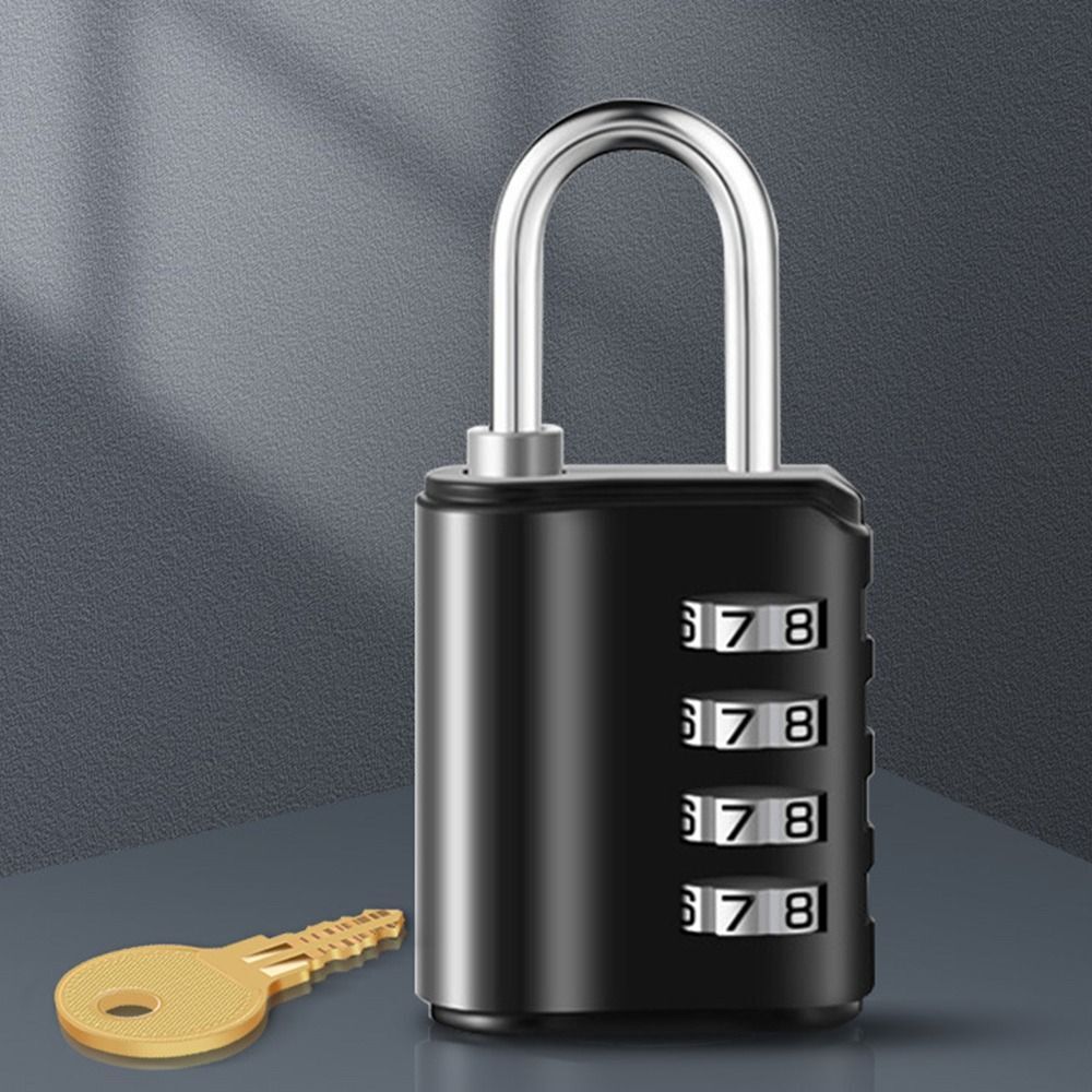 Lock Luggage Padlock Backpack Zipper Lock 4 Digit Password Lock