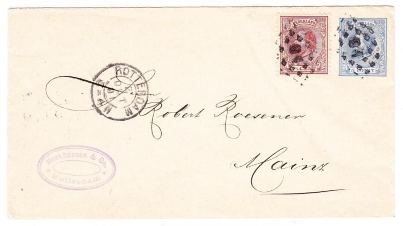 Netherlands Postal Envelope uprated-Sc#42-ROTTERDAM 2/OCT/91-TO GERMANY- Kwaliteitsborging, explosief winkelen