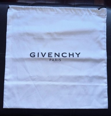 Givenchy White Drawstring Dust Bag | Small to Medium | Excellent | 15  x 15 