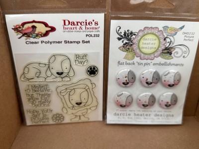 Darcie s Heart & Home Clear StampSet & Tin Pins ,  Picture Perfect  POL232