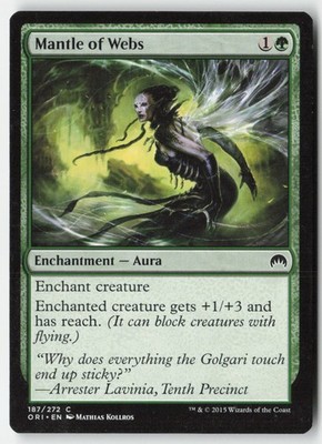 MTG - Mantle of Webs #187 - Regular - ORI Magic Origins