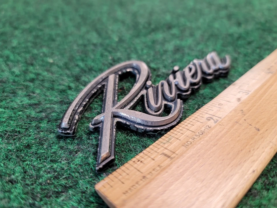 1969-1979 Buick Riviera OEM GM Emblem Nameplate Badge Logo 7L1 - Image 3 of 4