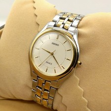 Seiko Dolce Men's Watch 8J41-6030 Quartz Silver Gold from Japan