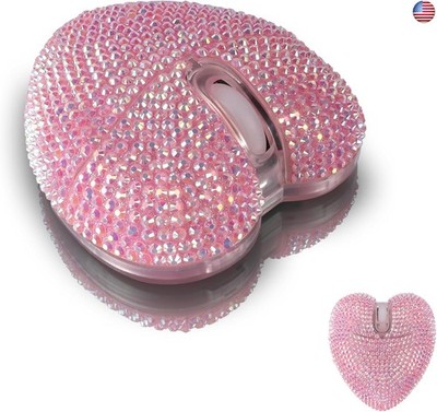 Wireless Bluetooth Mouse, Rechargeable Silent and Stylish Heart-Shaped Mouse