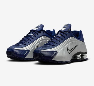 Nike Shox R4 Blue Void Reflective Mens 10US 9UK Women's 11.5US Rare New Trainers