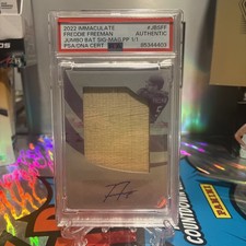 2022 Immaculate Freddie Freeman Jumbo Bat Auto 1/1 Authentic 🔥🔥