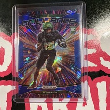 Panini 2025 Prizm Draft Brilliance Tez Johnson Blue Ice Prizm #20/149 Rookie